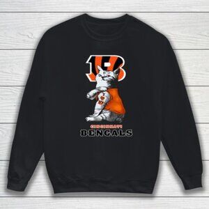 NFL Football My Cat Loves Cincinnati Bengals Sweatshirt Fan Gift Unisex Apparel